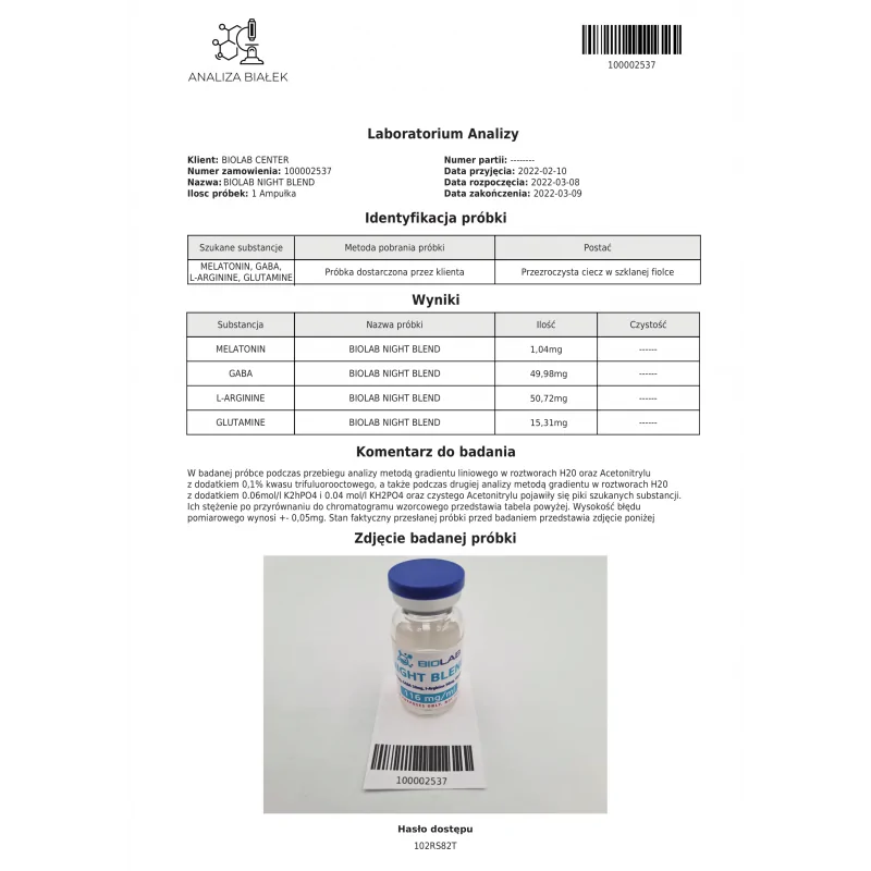 night blend 116mg 10ml